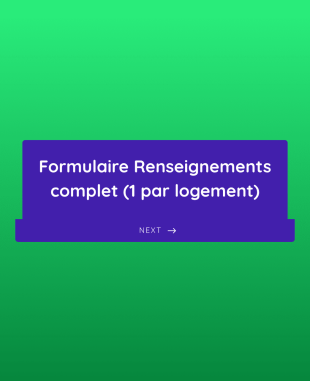 Formulaire Renseignements Logement Formule Commercialisation