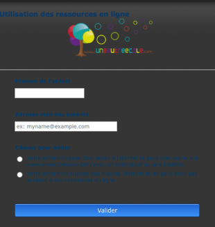 Formulaire Utilisation Des Ressources En Ligne