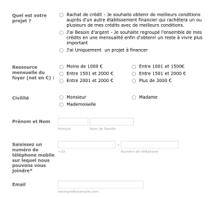 Formulaire WP Form Template