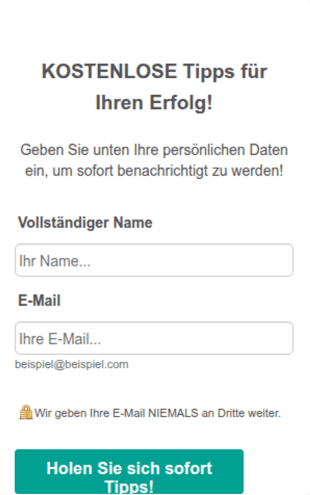Formular Für Einverständniserklärung