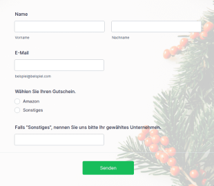 Formular Für Geschenkgutscheine