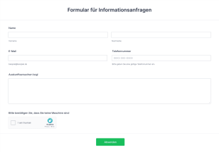 Formular Für Informationsanfragen
