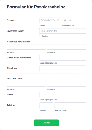Formular Für Passierscheine