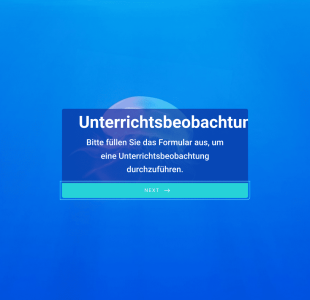 Formular Für Unterrichtsbeobachtung Form Template