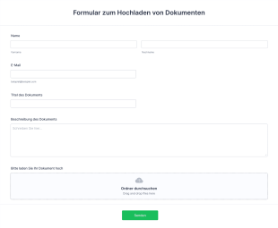 Formular Zum Hochladen Von Dokumenten