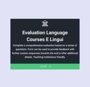 Formular Zur Bewertung Von Sprachkursen Form Template