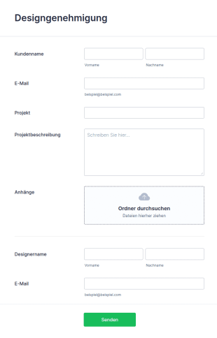 Formular Zur Designgenehmigung