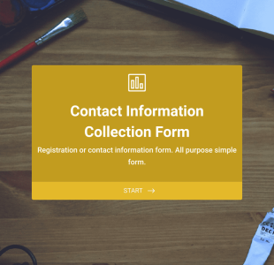 Formular Zur Erfassung Von Kontaktdaten Form Template