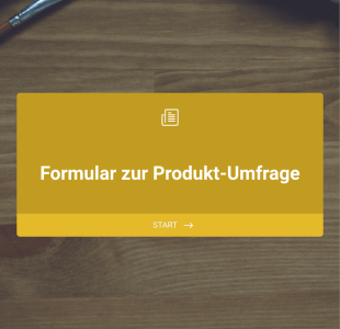 Formular Zur Produkt Umfrage