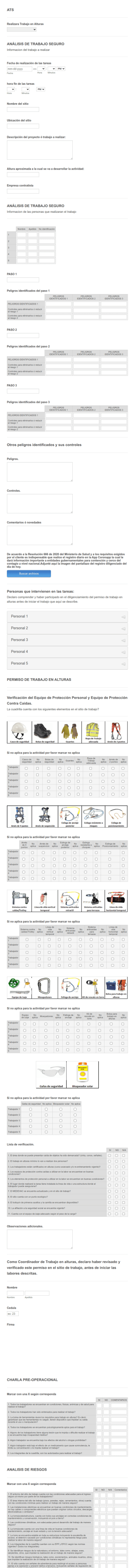 Formulario Ats