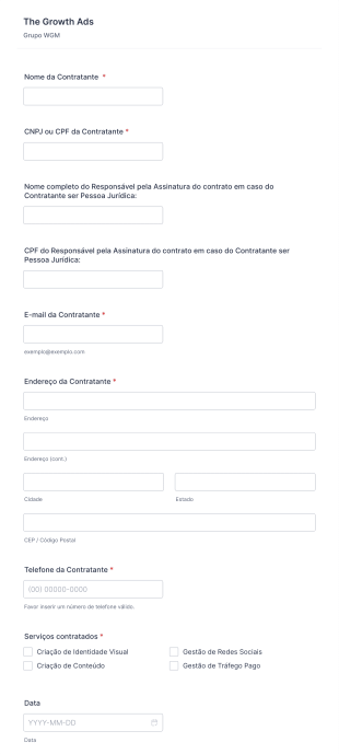 Formulário Coleta De Dados