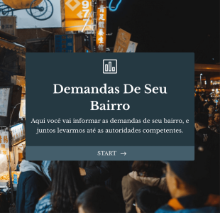 Formulário Com Demandas De Seu Bairro