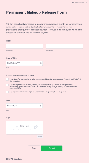 Formulario CONSENTIMIENTO Form Template