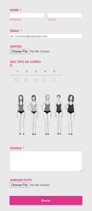 Formulário Consultoria De Imagem Rosa/Feminino Form Template