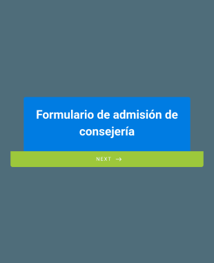 Formulario De Admisión De Consejería