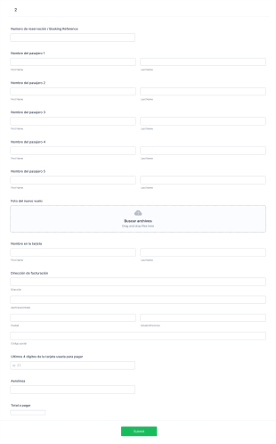 Formulario De Aerolinea Form Template