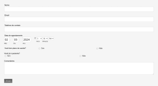 Formulário De Agendamento Form Template