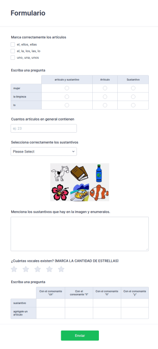 Formulario De Aprendizaje