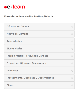 Formulario De Atención Prehospitalaria