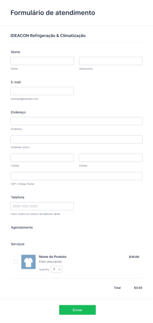 Formulário De Atendimento
