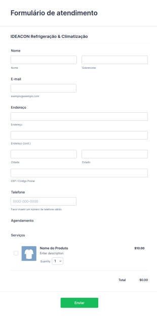 Formulário De Atendimento