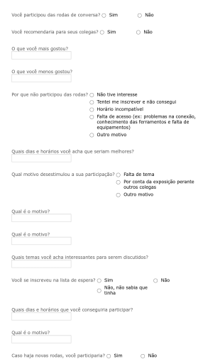 Formulário De Avaliação Do Programa De Acolhimento De Pessoas Form Template