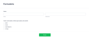 FORMULÁRIO DE AVALIAÇÃO OFICINAS Form Template