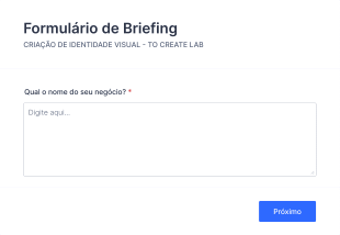 Formulário De Briefing Form Template