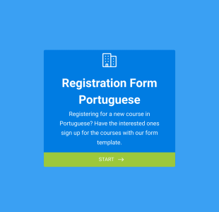 Formulário De Cadastro (Português) Form Template