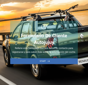 Formulario De Cliente Autojujuy Form Template