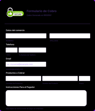 Formulario De Cobro