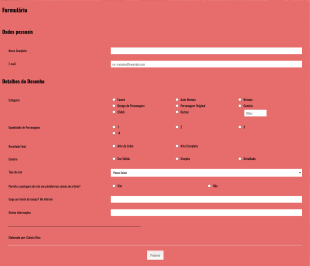Formulario De Comissão Form Template