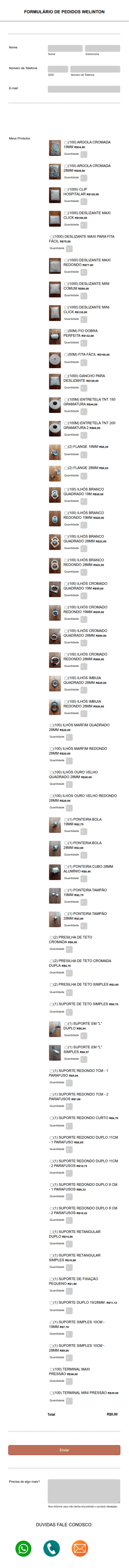 Formulário De Compra