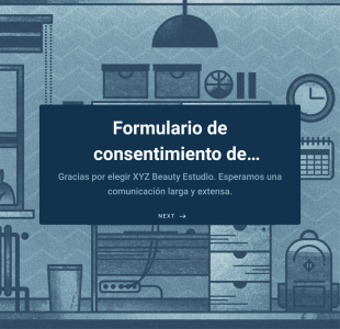 Formulario De Consentimiento De Extensión De Pestañas Form Template