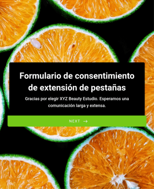 Formulario De Consentimiento De Extensión De Pestañas