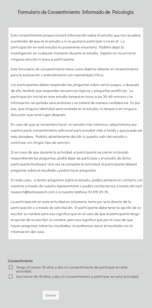 Formulario De Consentimiento Informado