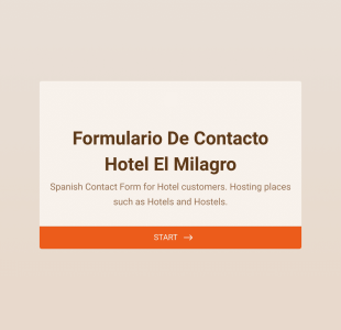Formulario De Contacto De Clientes De Hostelería Form Template
