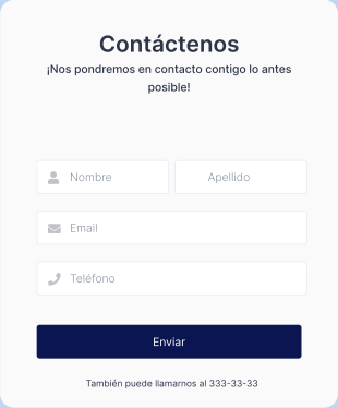 Formulario De Contacto Del Tema Lima