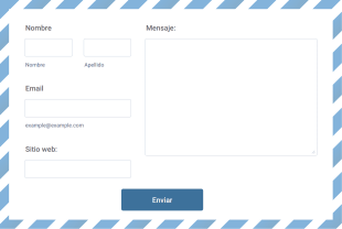 Formulario De Contacto Elegante Para Sobres