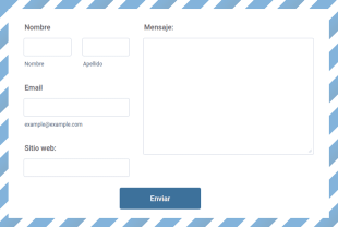 Formulario De Contacto Elegante Para Sobres