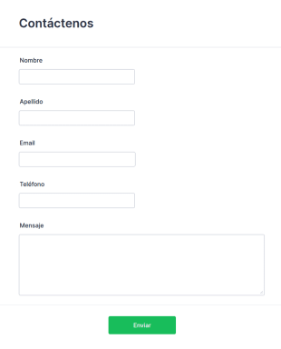 Formulario De Contacto Moderno