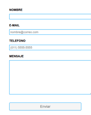 Formulario De Contacto Sencillo