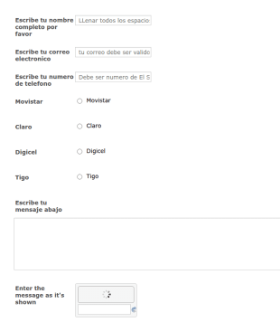 Formulario De Contacto