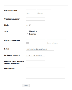 Formulário De Contato 2
