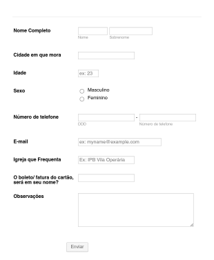 Formulário De Contato 2