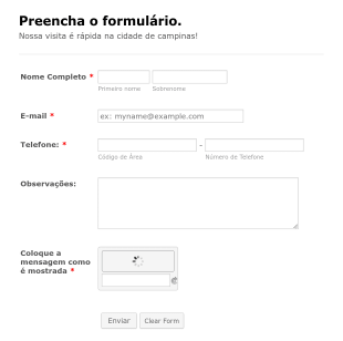 Website Contact Form Template