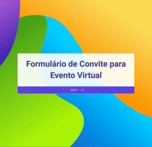 Formulário De Convite Para Evento Virtual Form Template