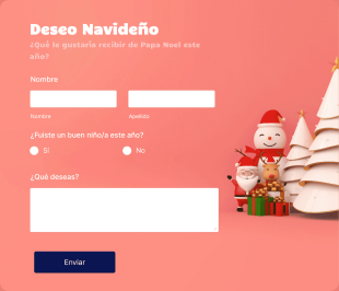 Formulario De Deseo Navideño Form Template