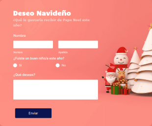 Formulario De Deseo Navideño