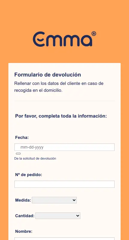 Plantilla De Excel Formulario De Devolucin Del Producto Y Hoja De